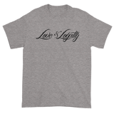 Sport Grey T-Shirt with Black Love & Loyalty Logo and small back outer tag logo.