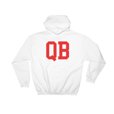 White/Red QB Hoodie (back)