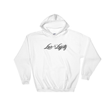 White hoodie with black "Love & Loyalty" Logo.